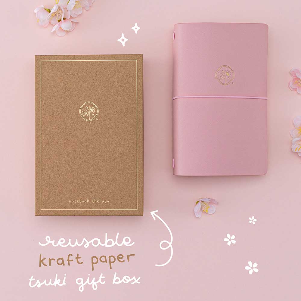 Tsuki 'Sakura Journey' Limited Edition Travel Notebook ☾