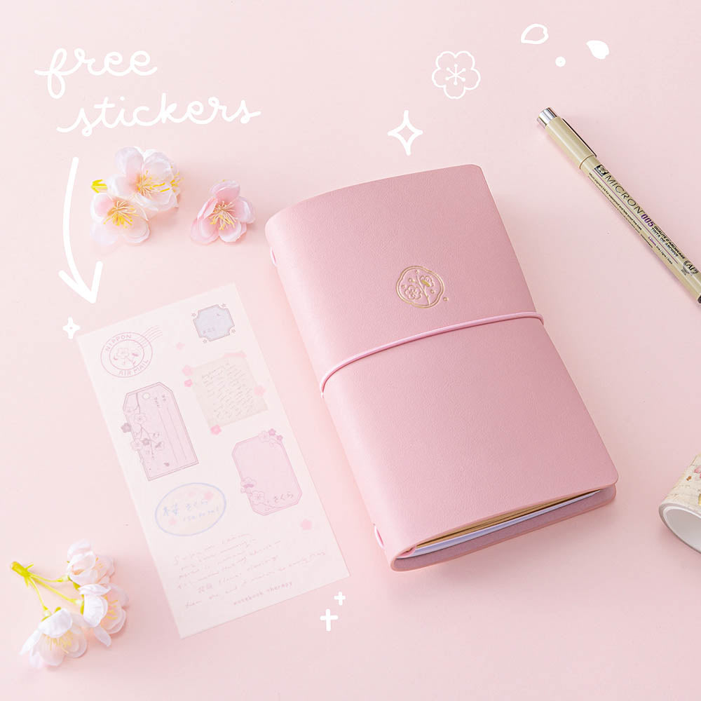 Tsuki 'Sakura Journey' Limited Edition Travel Notebook ☾