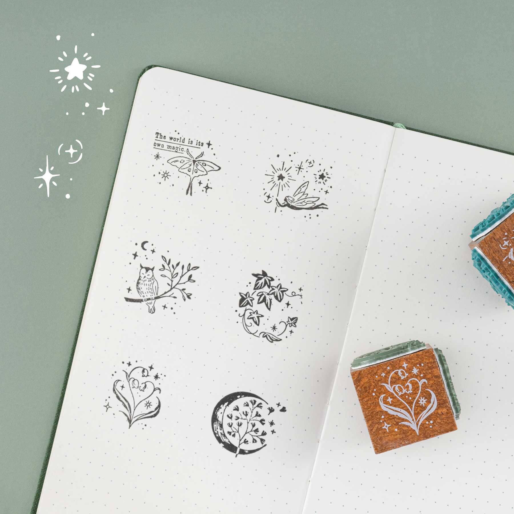 Tsuki 'Secret Garden' Travel Notebook Gift Set ☾