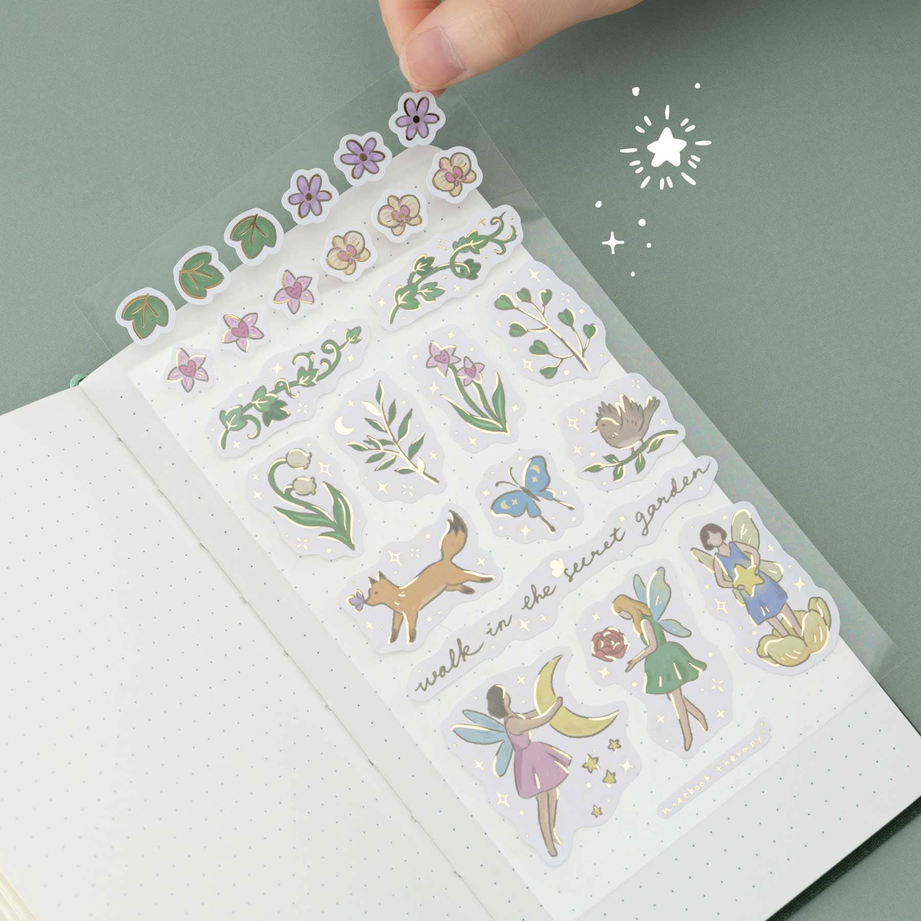 Tsuki 'Secret Garden' Travel Notebook Gift Set ☾