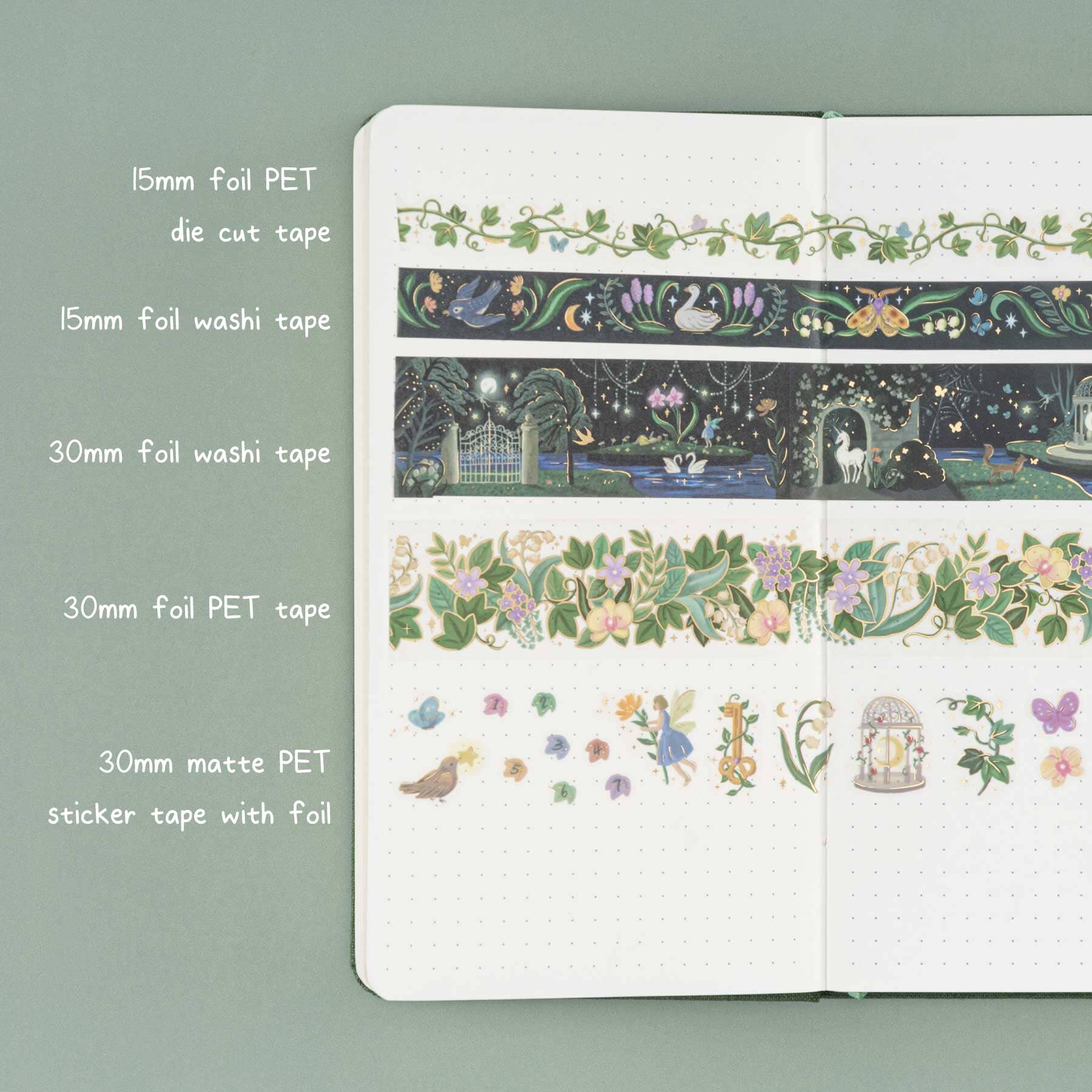 Tsuki 'Secret Garden' Travel Notebook Gift Set ☾