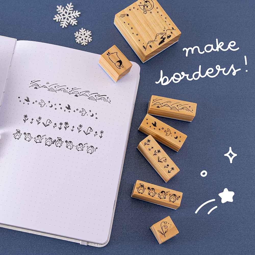 Tsuki 'Dreams of Snow' Bullet Journal Stamp Set ☾