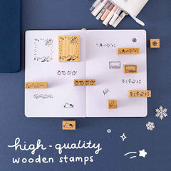 Tsuki 'Dreams of Snow' Bullet Journal Stamp Set ☾